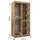 möbel kryspol Schwebetürenschrank BOLIWIA 100 x 200 x 62 cm Schwarz