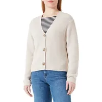 Marc O'Polo Strickjacke, in kurzer, gerader Form, beige