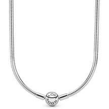 Pandora Damen Schlangen- Gliederhalskette Sterling- Silber 590742HV-45, 45 cm