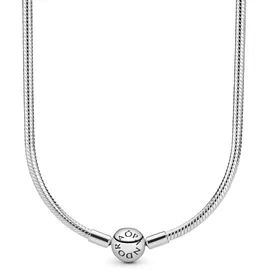 Pandora Damen Schlangen- Gliederhalskette Sterling- Silber 590742HV-45, 45 cm