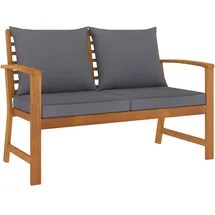 vidaXL Gartenbank 120 x 65 x 81 cm Dunkelgrau