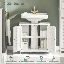 SoBuy Waschbeckenunterschrank, Weiß