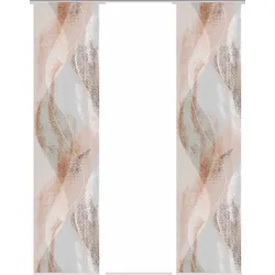 Schiebegardine HOME WOHNIDEEN "TORRE", braun (kupferfarben), B:60cm H:245cm, Polyester, Gardinen, DIGITALDRUCK