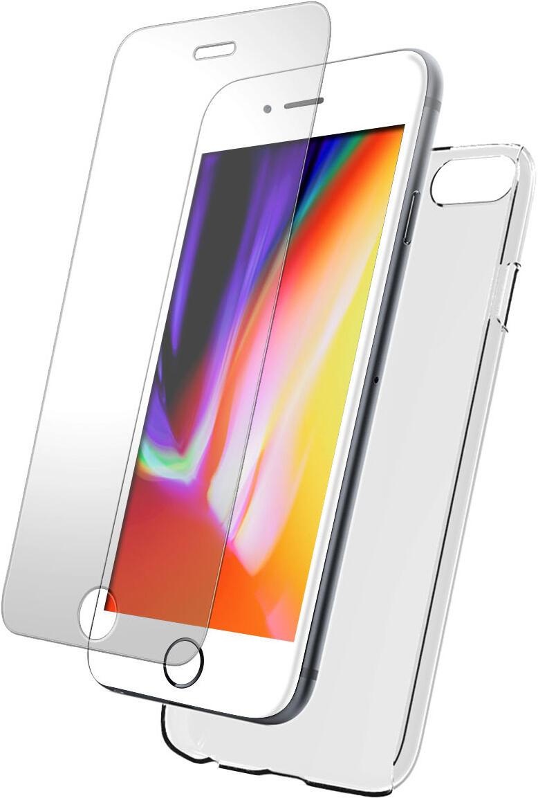 BigBen Handy-Cover Tasche + Glas für iPhone 7/8 transparent