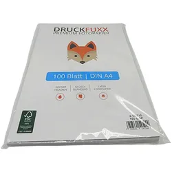 DRUCKFUXX Premium Laser Fotopapier 2 Seitig glänzend 160 G/m2