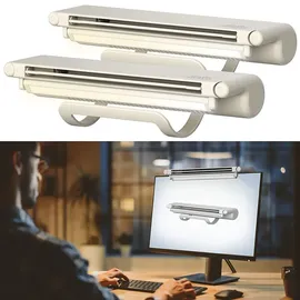 Sichler Haushaltsgeräte 2er-Set 2in1-USB-LED-Leuchten mit Ventilator, für Laptop-Bildschirm