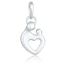 Elli Anhänger Mutter Kind 925 Sterling Silber« Herz in Silber | Gr.: onesize