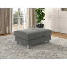 sit&more Polsterhocker Dundee 75 x 46 cm Grau