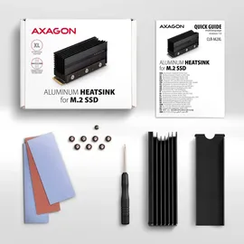 AXAGON CLR-M2XL M.2 SSD, 2280 - Aluminium-Heatspreader mit Kühlrippen