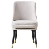 Xlmoebel Polsterstuhl Eleganter weißer Einzelsessel für modernes Esszimmerdesign (Einzelsessel, 1 St), Hergestellt in Europa weiß