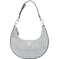 GUESS Lua Schultertasche S 25 cm silberfarben