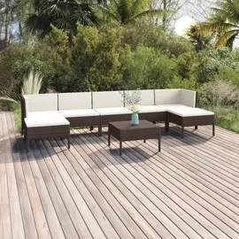 vidaXL Modell 17 Loungeset braun