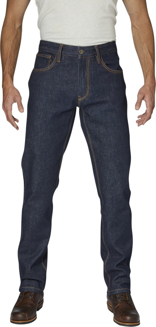 Rokker Revolution Tapered Slim Motorfiets Jeans, blauw, 29 Voorman