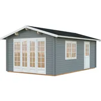 Palmako Gartenhaus Irene 19,0 m2 - 44 mm Grau