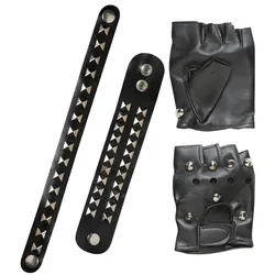 Nieten Leder Punk Set