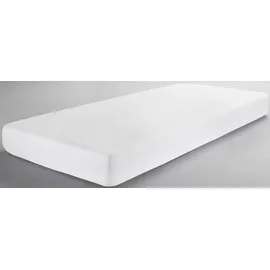 DORMISETTE Spannbettlaken Baumwolle 180 x 200 cm weiß