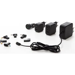 HQ Power Set mit 6 Stück USB-C-zu-Laptop-Steckern - HP®, Dell®, Acer®, Lenovo®, Asus® - 4 mm und 5,5 mm