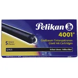 Pelikan Tintenpatronen 4001 brillant-schwarz 5 Stück