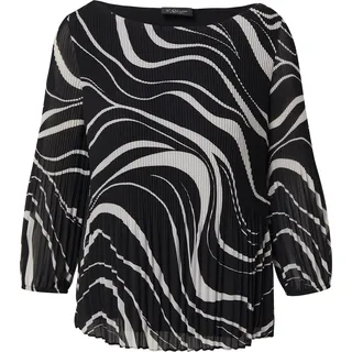 s.Oliver Plissierte Bluse mit All-over-Print - 42