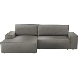 OTTO home Eckcouch Cord 2-Sitzer Grau