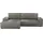 OTTO home Eckcouch Cord 2-Sitzer Grau