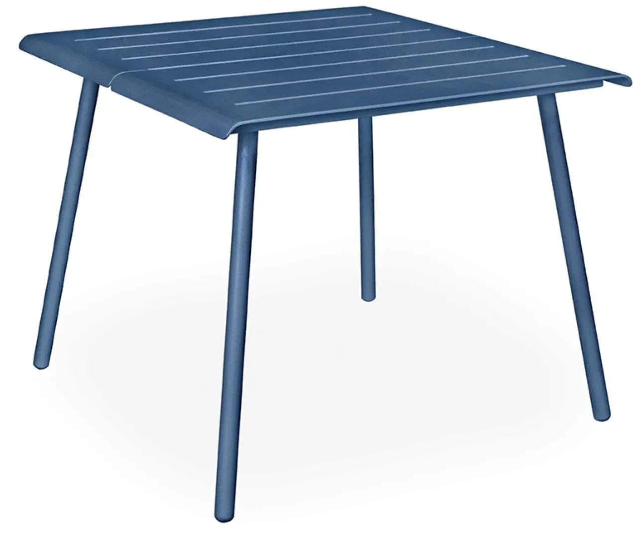 Vapio Outdoortisch Aluminium 90x90x74 cm Rauchblau