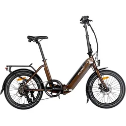 E-Bike Faltrad Klapprad 20 Zoll CLOOT VERNA braun M/L