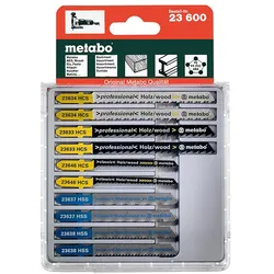 Metabo Stichsägeblattsortiment 3, Holz+Metall+Kunststoffe HCS / HSS - 10 teiliges Set - 623600000