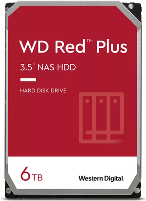 WD Red Plus WD60EFPX - Festplatte - 6TB - intern - 3.5" (8,9 cm) - SATA 6Gb/s - 5400 U/min - Puffer: 256MB (WD60EFPX)