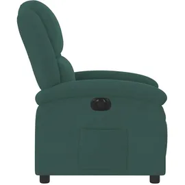 vidaXL Relaxsessel Elektrisch Dunkelgrün Samt
