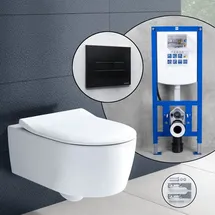 Villeroy & Boch Avento Komplett-SET Wand-WC mit WC-Sitz Weiß