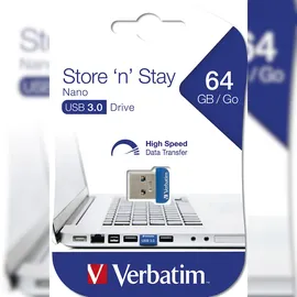 Verbatim Store 'n' Stay Nano 64GB blau USB 3.0
