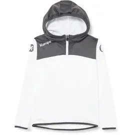 Kempa Emotion 2.0 Quarter Zip Hoodie, weiß/Anthra, XXL