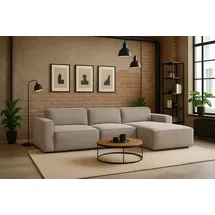 kaiser möbel Ecksofa Ecksofa Cursal L-Form – modular, modern, unvergleichlich bequem, Einzelsofa beige