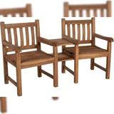 CLP Teakbank Briony mit Tisch Holz HBT: 92x159x62 cm teak