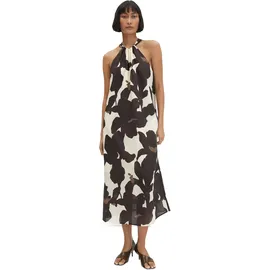 Someday Midikleid Floral Braun 38