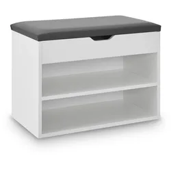 Schuhregal aus Holz 60 x 30 x 44 cm - Weiß