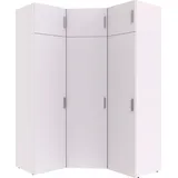 WIMEX Schranksystem »Münster«, (Spar-Set, 6tlg: Eckschrank+ 2 Schränke 50cm breit+ 3 Aufsatzmodule), Mehrzweckschrank, weiß