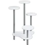 KESPER Blumenständer 46 x 64,5 x 72,5 cm Weiß/Silber