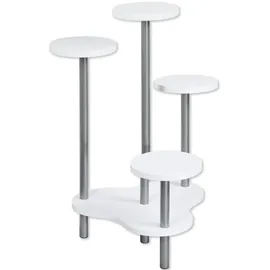KESPER Blumenständer 46 x 64,5 x 72,5 cm Weiß/Silber