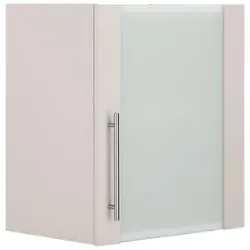 Glashängeschrank WIHO KÜCHEN "Cali", beige (front und korpus: cashmere), B:50cm H:56,5cm T:35cm, Schränke, Front mit Glaseinsatz