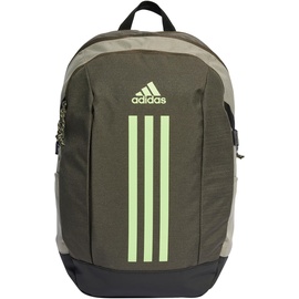 adidas Unisex Power Backpack Tasche, Shadow Olive/Silver Pebble/Green Spark - Einheitsgröße