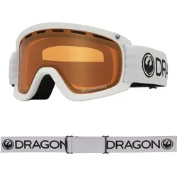 D2 Unisex Skibrille - White/LL Amber EINHEITSGRÖSSE