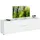 VOLEO TV-Lowboard 181x54x40 cm Weiß Hochglanz Holz/Metall