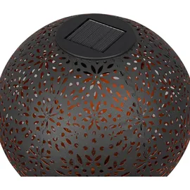 Dehner Solarleuchte Kunststoff/Metall Ø18/H88 cm 1 Stück schwarz