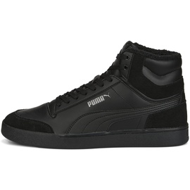 Puma Shuffle Mid Fur Sneaker, Schwarz (Puma Black Puma Black Steel Gray), 38 EU