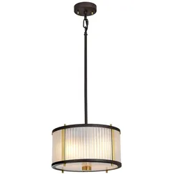 Corona Pendelleuchte dunkelbraun, messing antik Elstead Lighting DL-CORONA-2P-BAB