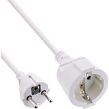 InLine InLine® Strom-Verlängerung Schutzkontakt Stecker/Buchse, weiß, 1,5m