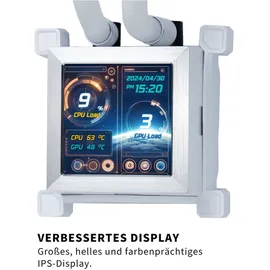 Lian Li HydroShift LCD 360R, CPU Wasserkühler, Weiss