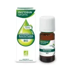 Phytosun Aroms Huile Essentielle Ravintsara Bio - HEBBD 100% Pure & Naturelle Votre alliée pour l'hiver Goutte(S) Orale(S) 5 ml